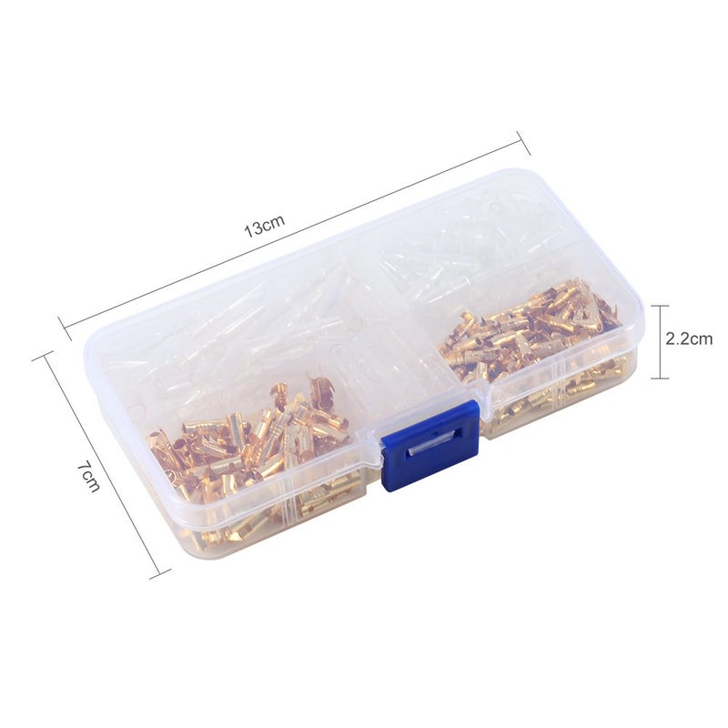 Estink Connectors Kit, 120PCS Brass 3.5mm Connector Terminal Male and Female Crimp Terminals with Insulation Cover Replacement for Motorcycle Scooter Car Truck - Image 3